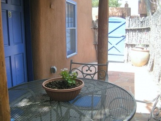 Enclosed patio with Coyote Fence