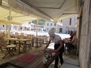 Restaurants in front of the house