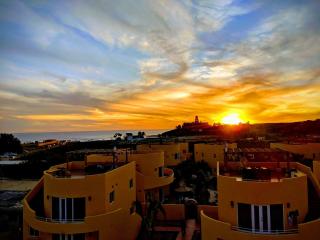 Sunset beach view